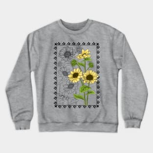 Sunflowers Art Crewneck Sweatshirt